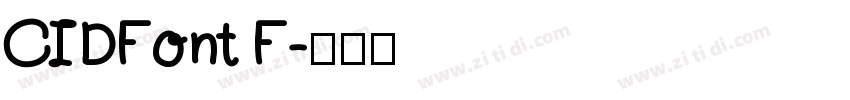 CIDFont F字体转换